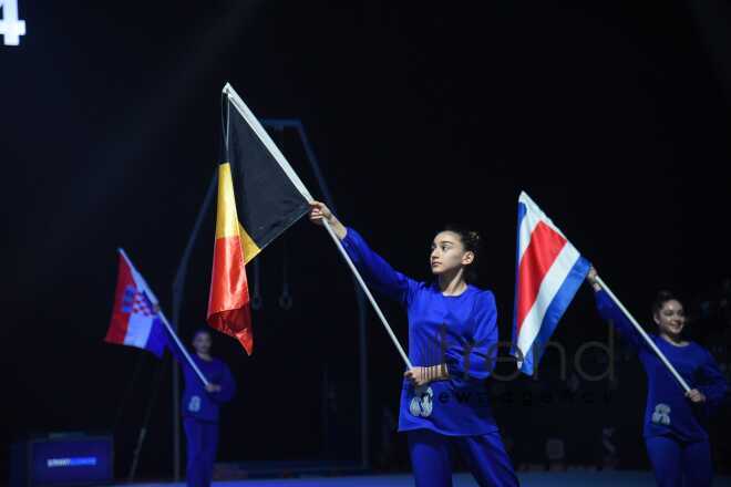 Baku hosts opening ceremony of FIG Artistic Gymnastics Apparatus World Cup Azerbaijan Baku 7 March 2024

